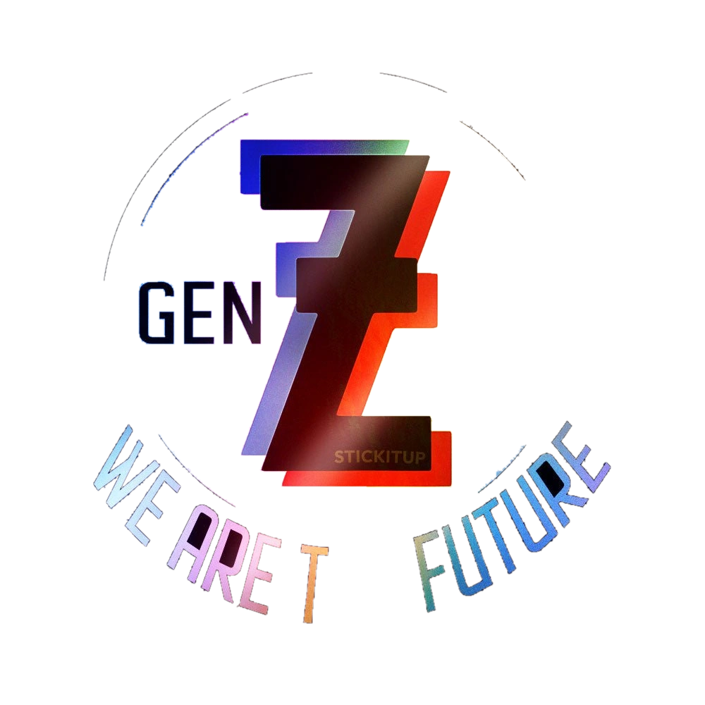 Gen Z We Are the Future Holographic Stickers